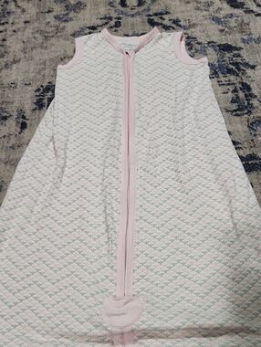 💘 Burt's Bees Baby Beekeper Pale Pink Quilted Sleeveless Sleep Sack